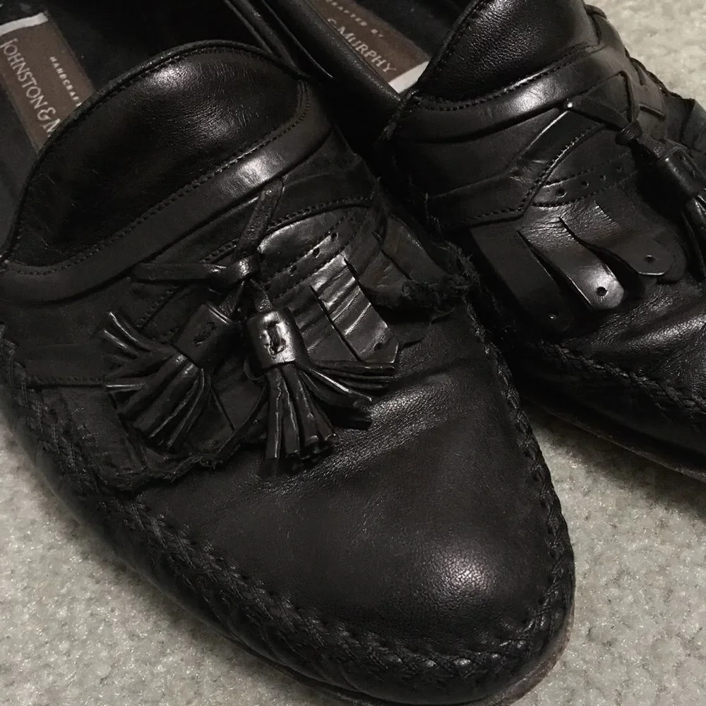 Johnston & Murphy Men’s Black Tassel Loafers - Picture 8 of 8